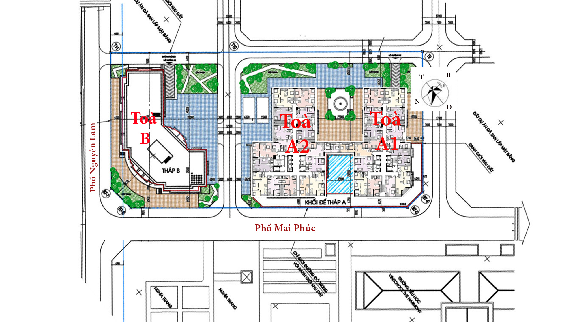 Thiết kế toà A1 và toà A2 dự án ruby riverside
