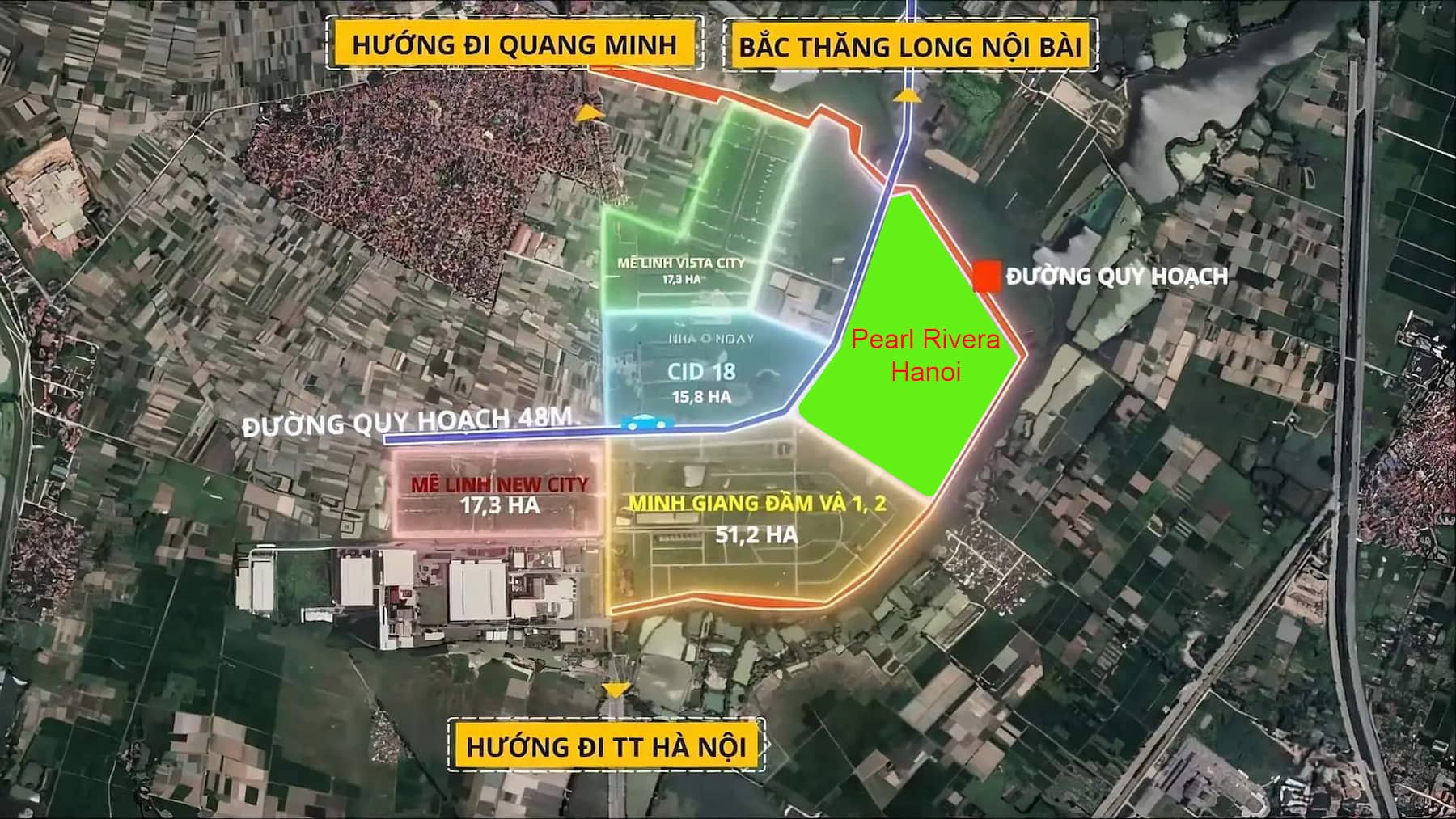 Không gian sống sinh thái Pearl Rivera hanoi