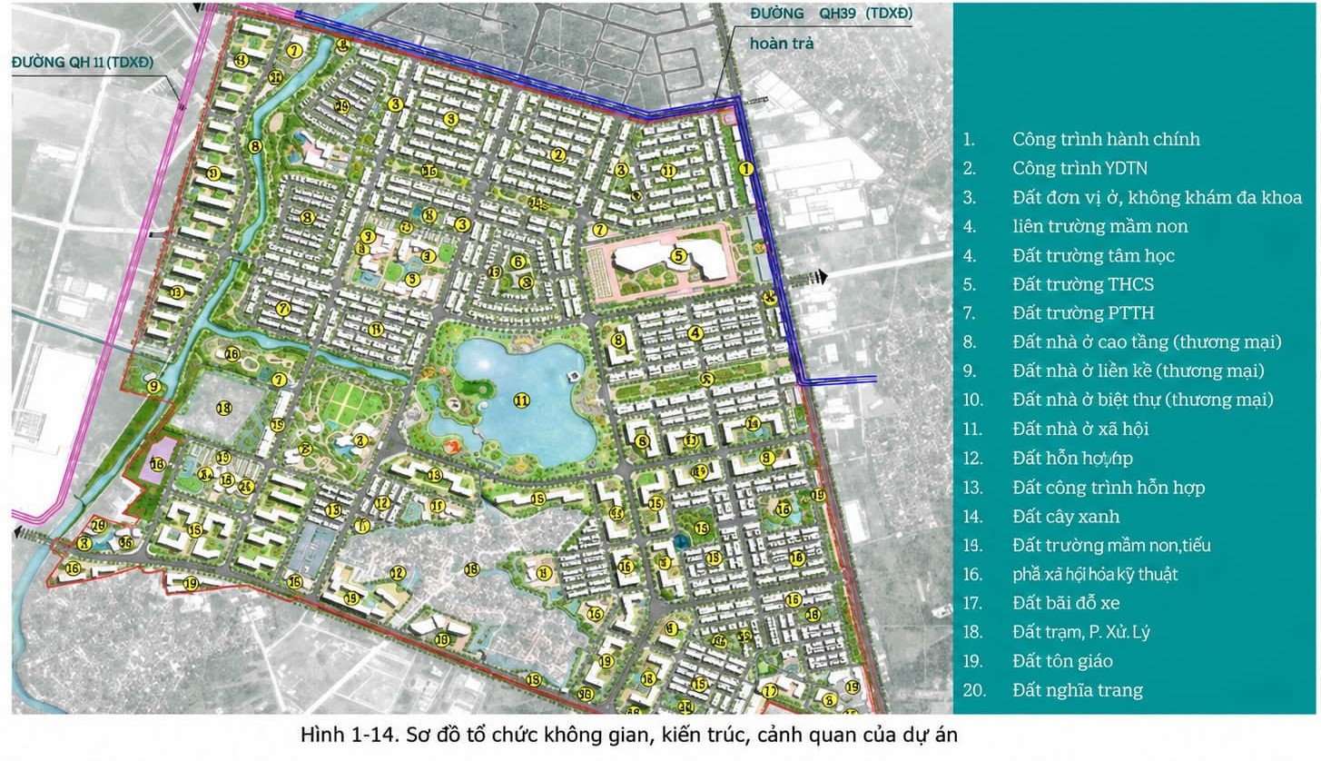 Mặt bằng Dự án Forestia Park Phố Nối 